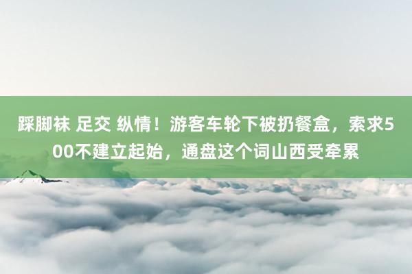 踩脚袜 足交 纵情！游客车轮下被扔餐盒，索求500不建立起始，通盘这个词山西受牵累