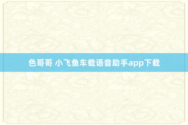 色哥哥 小飞鱼车载语音助手app下载