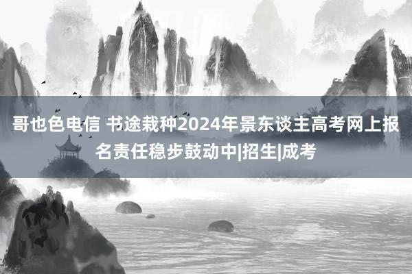 哥也色电信 书途栽种2024年景东谈主高考网上报名责任稳步鼓动中|招生|成考